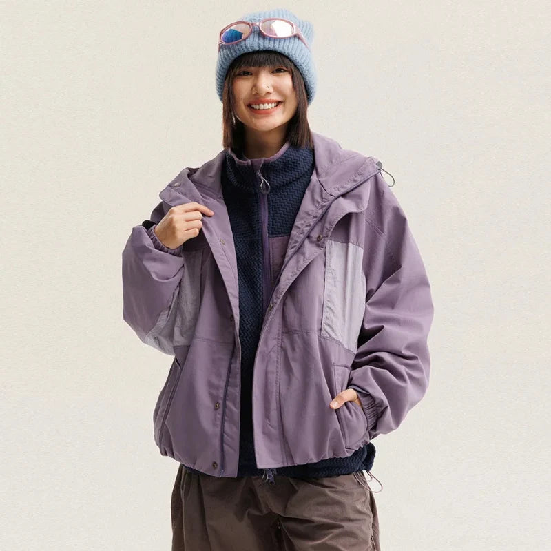 Waterproof Nylon Track Cargo Windbreaker Jacket — in alternativa
