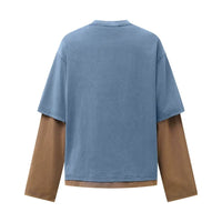 Western Mock Layered Long Sleeve Top — dettaglio