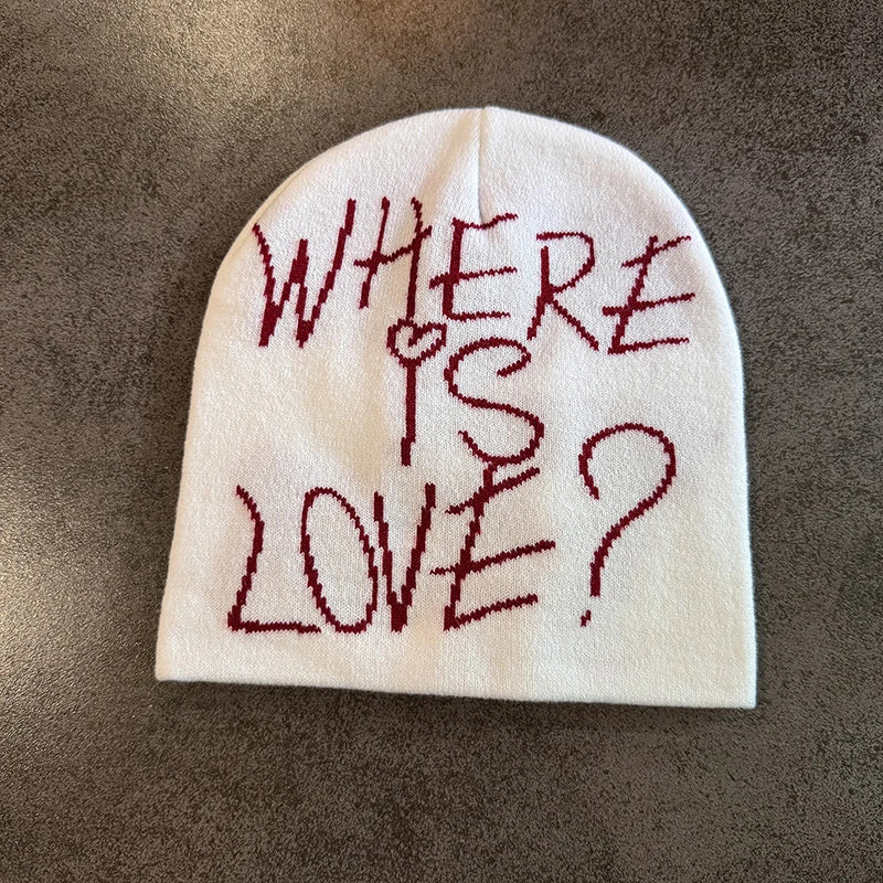 "Where Is Love?" Graphic Beanie — dettaglio
