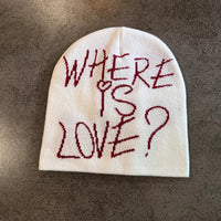 "Where Is Love?" Graphic Beanie — dettaglio