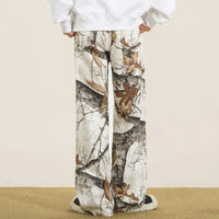 White Forest Camo Baggy Jeans — dettaglio