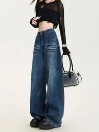 Wide Leg Baggy Barrel Jeans — vista posteriore