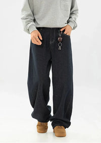 Wide Leg Baggy Dark Wash Jeans — in alternativa