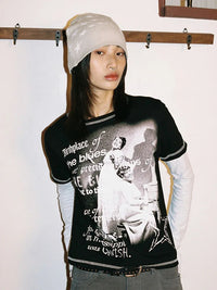 Winter Wish Graphic Beanie — dettaglio del tessuto