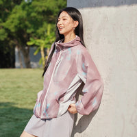 Womens All Over Graphic Breathable Windbreaker Coat — dettaglio della stampa