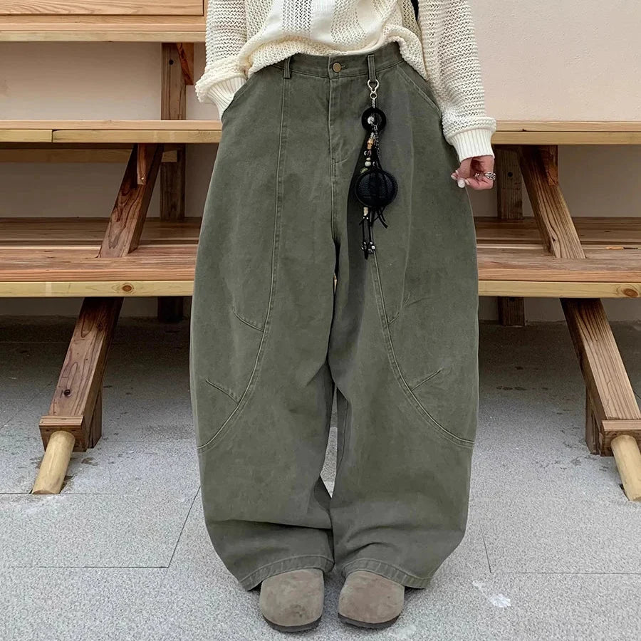 Womens Baggy Curved Barrel Jeans — dettaglio della stampa