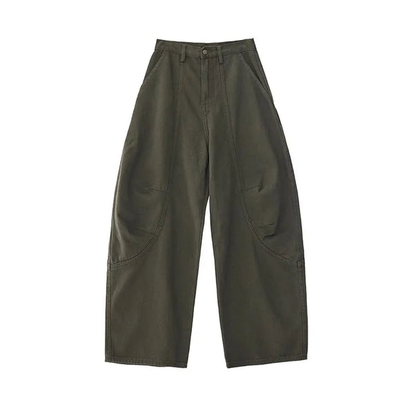 Y2K Womens Baggy Curved Barrel Jeans
