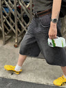 Y2K Womens Black Essentials Denim Shorts Jorts