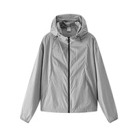 Womens Loose Hooded Windbreaker Coat — dettaglio