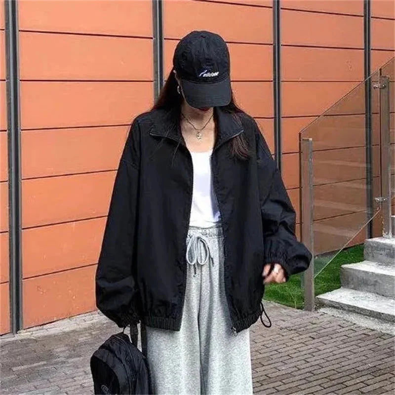Womens Oversized Jacket Coat — vista laterale