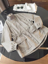 Y2K Womens Plaid Cinch Waist Best Windbreaker Jacket