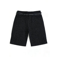 Womens Rhinestone Printed Denim Shorts Jorts — vista frontale