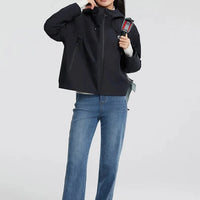 Womens Short Waterproof Windbreaker Jacket — dettaglio della stampa