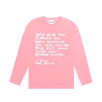 Words Of Wisdom Long Sleeve Graphic Top T Shirts — dettaglio