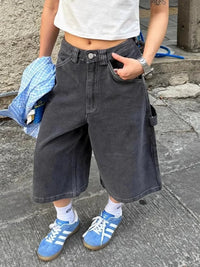 Oversized Streetwear Womens Jorts — dettaglio